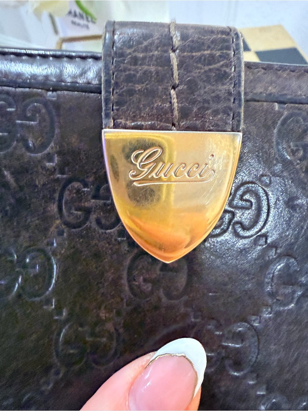 Gucci Signoria Continental Wallet in Guccissima leather | Bee Pattern Strap/-Bag - Picture 6 of 17